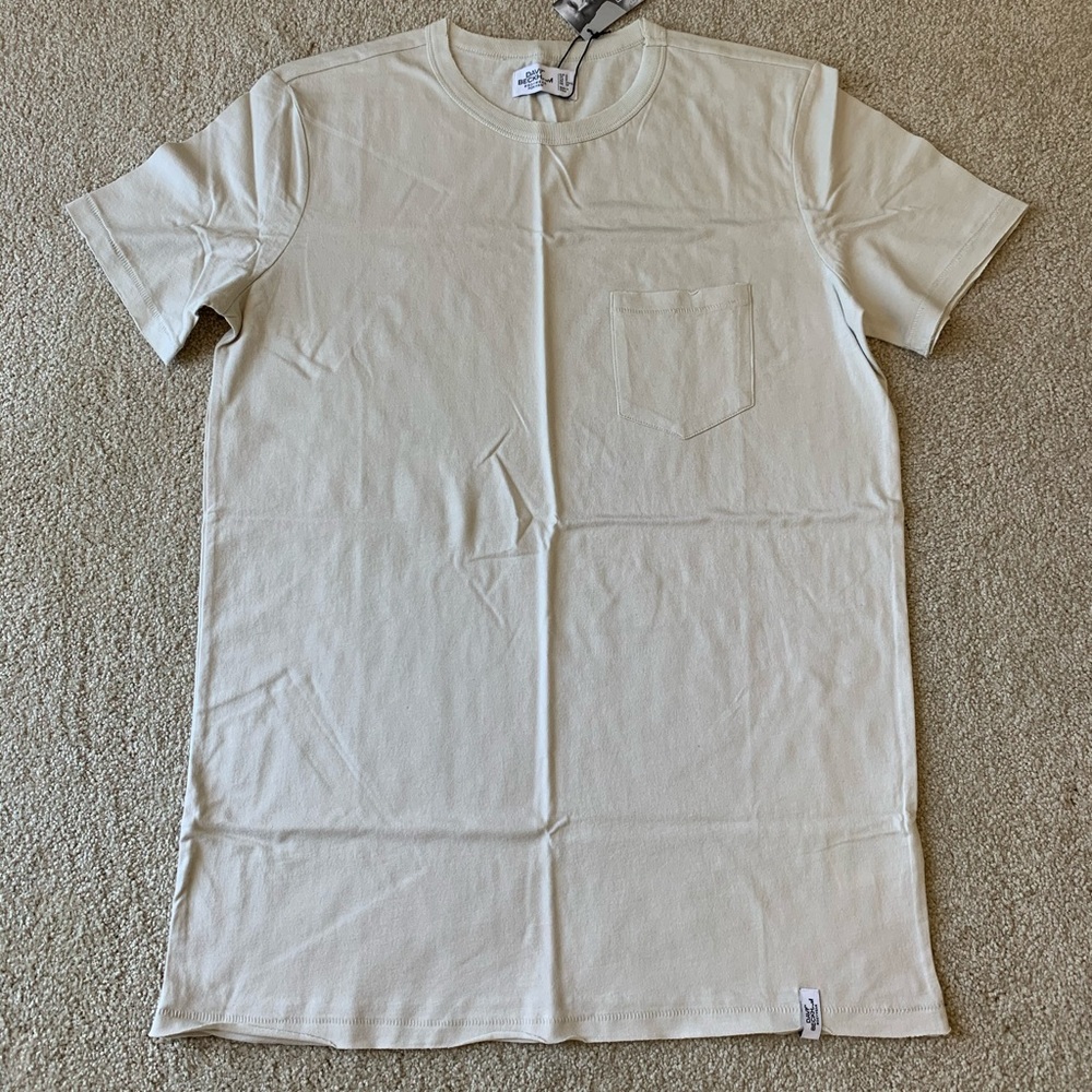 DAVID BECKHAM H&M Cream Pocket T Adult Small